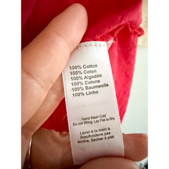 Emerson Fry | India Collection | Antoinette Top | Red Swiss Dots | Sz M - Picture 8 of 11